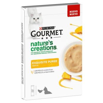 1+1 ingyen! 2x5x10g Gourmet Nature's Creations Csirke & tök macskasnack kép