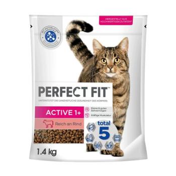 1,4kg Perfect Fit Active marha száraz macskatáp kép