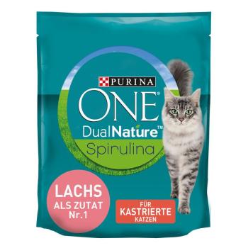 1,4kg Purina ONE Dual Nature Sterilized lazac & pirulina száraz macskatáp kép