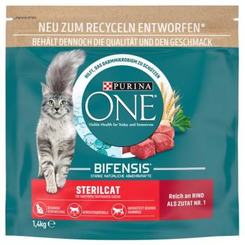1,4kg PURINA ONE Sterilcat marha száraz macskatáp kép