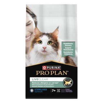 1,4kg PURINA PRO PLAN LiveClear Sterilised Adult 7+ pulyka száraz macskatáp kép