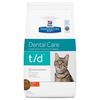 1,5kg Hill's Prescription Diet t/d Dental Care csirke száraz macskatáp kép