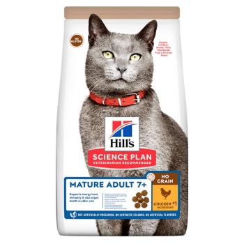 1,5kg Hill's Science Plan Mature Adult 7+ No Grain csirke száraz senior macskatáp kép