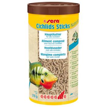 1000ml sera Cichlids Sticks Nature haltáp kép