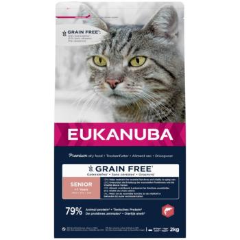 10kg Eukanuba Senior Grain Free Grain Free Rich in Salmon száraz macskatáp kép