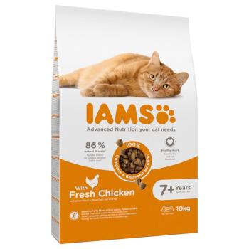 10kg IAMS Advanced Nutrition Senior Cat 7+ csirke száraz macskatáp kép