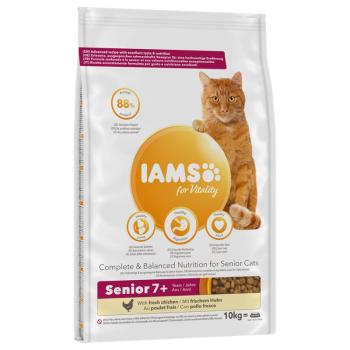 10kg IAMS for Vitality Mature & Senior csirke  száraz macskatáp 10% árengedménnyel kép