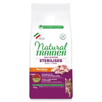 10kg Natural Trainer Sterilised pulyka száraz macskatáp kép