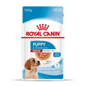 10x140g Royal Canin Medium Puppy szószban nedves kutyatáp kép