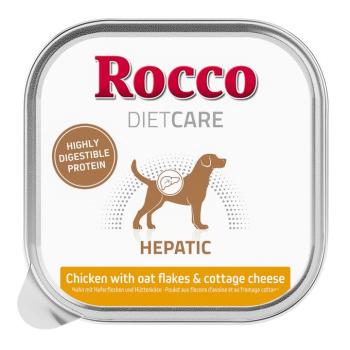 10x150g Rocco Diet Care Hepatic csirke, zabpehely & túró tálcás nedves kutyatáp kép
