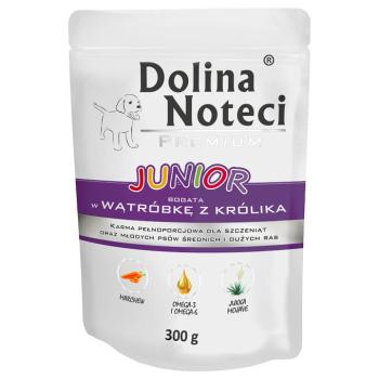 10x300g Dolina Noteci Junior  nedves kutyatáp - Nyúlmáj kép