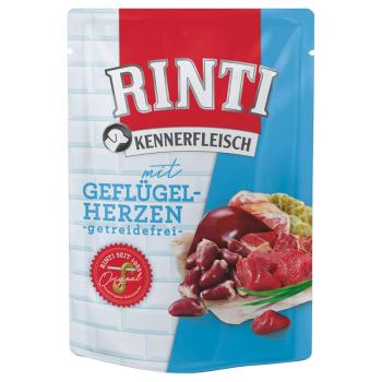 10x400g RINTI Kennerfleisch Pouches nedves kutyaeledel - Baromfiszív kép