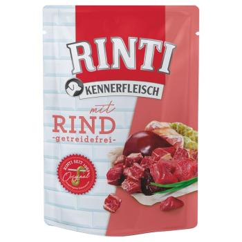 10x400g RINTI Kennerfleisch Pouches nedves kutyaeledel - Marha kép