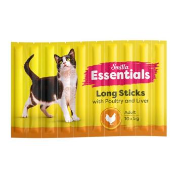 10x5g Smilla Essentials Sticks szárnyas & máj étrend-kiegészítő eledel macskáknak kép