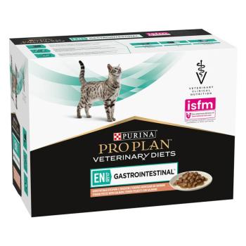 10x85g Purina Pro Plan Veterinary Diets Feline EN ST/OX Gastrointestinal lazac nedves macskatáp kép