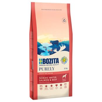 11kg Bozita Dog Purely Adult Large Grain Free lazac & marha száraz kutyatáp kép