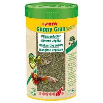 120g sera Guppy Gran Nature növényi haltáp kép