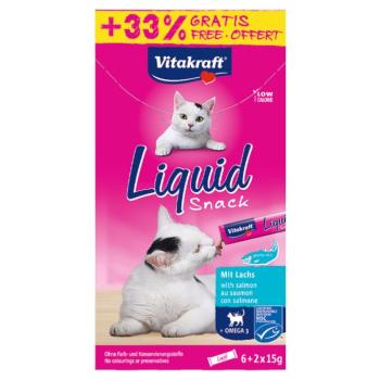 120g Vitakraft Cat Liquid lazac+omega-3 étrend-kiegészítő eledel macskáknak 30 g ingyen kép