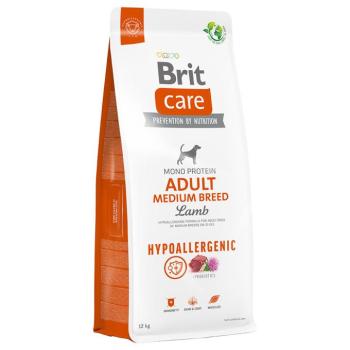 12kg Brit Care Dog Hypoallergenic Adult Medium Breed Lamb & Rice száraz kutyatáp kép
