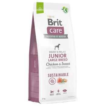 12kg Brit Care Dog Sustainable Junior Large Breed Chicken & Insect száraz kutyatáp kép