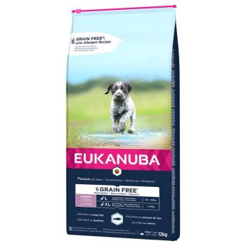 12kg Eukanuba Grain Free Puppy Large Breed lazac száraz kutyatáp kép