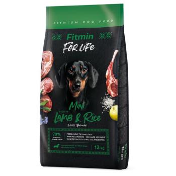 12kg Fitmin Dog For Life Mini bárány & rizs száraz kutyatáp kép