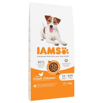12kg IAMS Advanced Nutrition Adult Small & Medium Dog csirke száraz kutyatáp kép
