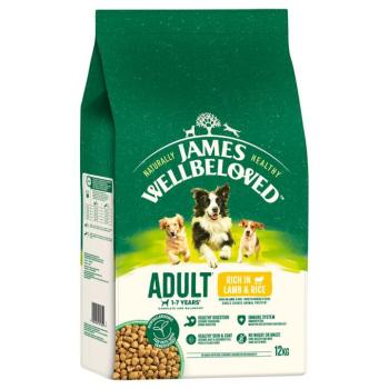 12kg James Wellbeloved Adult Dog Hypoallergenic bárány & rizs száraz kutyatáp kép