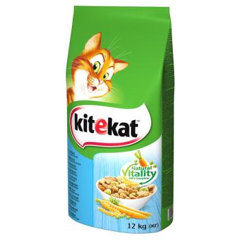 12kg Kitekat Adult hal & zöldség száraz macskatáp kép