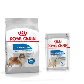 12kg Royal Canin Light Weight Care Maxi nedves kutyatáp+12x85g nedvestáp ingyen kép