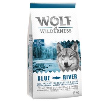 12kg Wolf of Wilderness 'Blue River' kutyatáp - Lazac kép