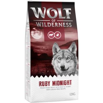 12kg Wolf of Wilderness "Ruby Midnight" - marha & nyúl száraz kutyatáp kép