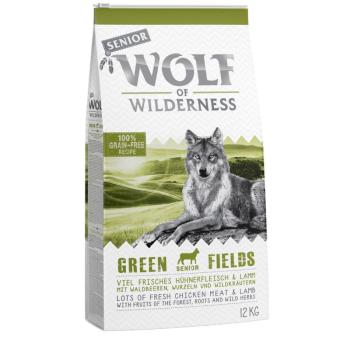 12kg Wolf of Wilderness Senior 'Green Fields' - bárány száraz kutyatáp kép