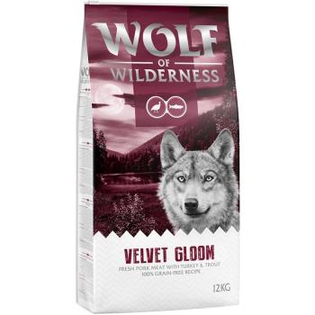 12kg Wolf of Wilderness "Velvet Gloom" - pulyka & pisztráng - gabonamentes száraz kutyatáp kép