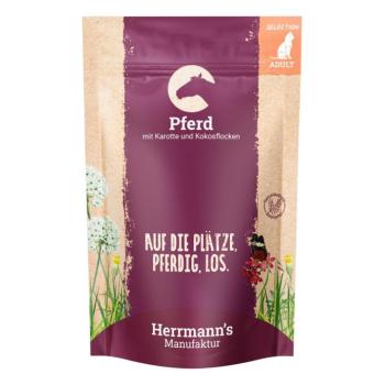 12x100g Herrmann's Selection nedves macskatáp - Ló bio sárgarépával & bio kókuszpehellyel kép