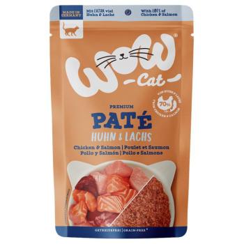 12x125g WOW Cat Adult csirke és lazac nedves macska eledel kép