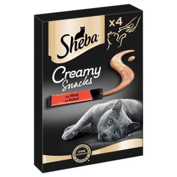 12x12g Sheba Creamy Snack marha macskasnack 2+1 ingyen kép