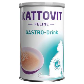 12x135ml Kattovit Gastro Drink csirke étrend-kiegészítő eledel macskáknak kép
