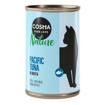 12x140g Cosma Nature nedves macskatáp- Csendes-óceáni tonhal kép