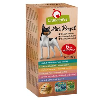 12x150g GranataPet Mini Royal tálcás nedves kutyatáp vegyes csomagban kép