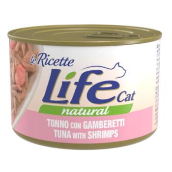 12x150g Life Cat Le Ricette tonha & garnéla nedves macskatáp kép