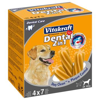 12x180g Vitakraft Dental 3in1 medium kutyasnack kép