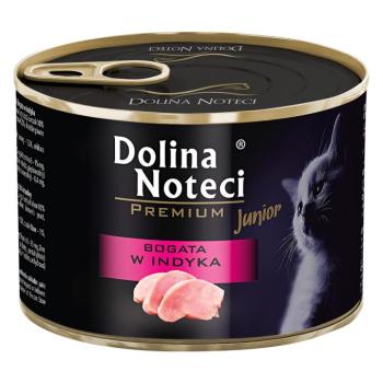 12x185g Dolina Noteci Premium Junior nedves macskatáp - Pulykában gazdag kép