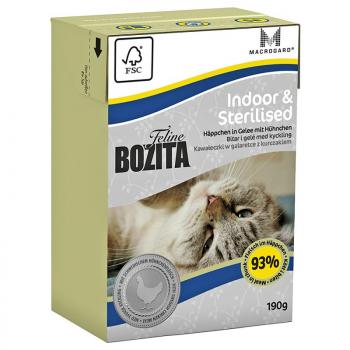 12x190g Bozita Feline Tetra Recart Indoor & Sterilised nedves macskatáp kép