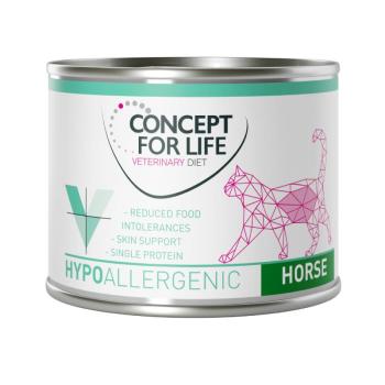 12x200g Concept for Life Veterinary Diet Hypoallergenic ló nedves gyógytáp macskáknak kép