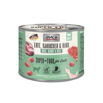 12x200g MAC´s Adult Kacsa, nyúl & marha nedves macskatáp kép