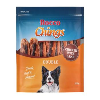 12x200g Rocco Chings Double kutyasnack-Csirke & bárány kép