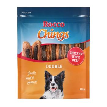 12x200g Rocco Chings Double kutyasnack-Csirke & marha kép