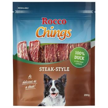 12x200g Rocco Chings Steak Style kutyasnack- Kacsa kép