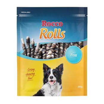 12x200g Rocco Rolls rágótekercs jutalomfalat kutyáknak-Tőkehallal kép